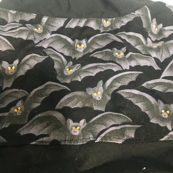 Halloween Pumpkin, Candy Corn, Bats Button-Up Shirt Handmade Size L - Picture 9 of 9